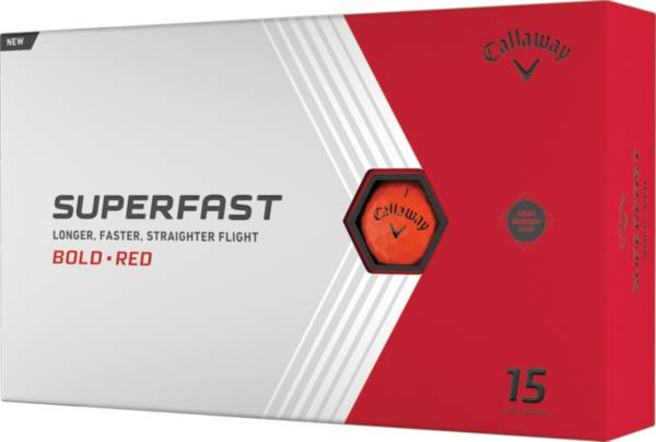 Callaway 2022 SuperFast Red Golf Balls - 15 Pack