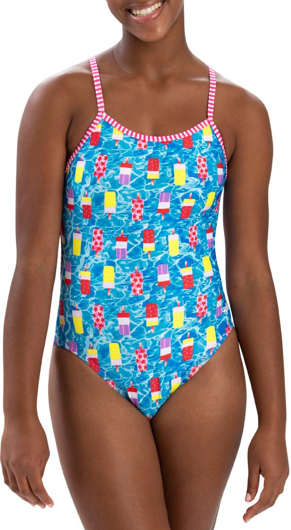 Dolfin Women's Uglies Print String Back One Piece Swimsuit