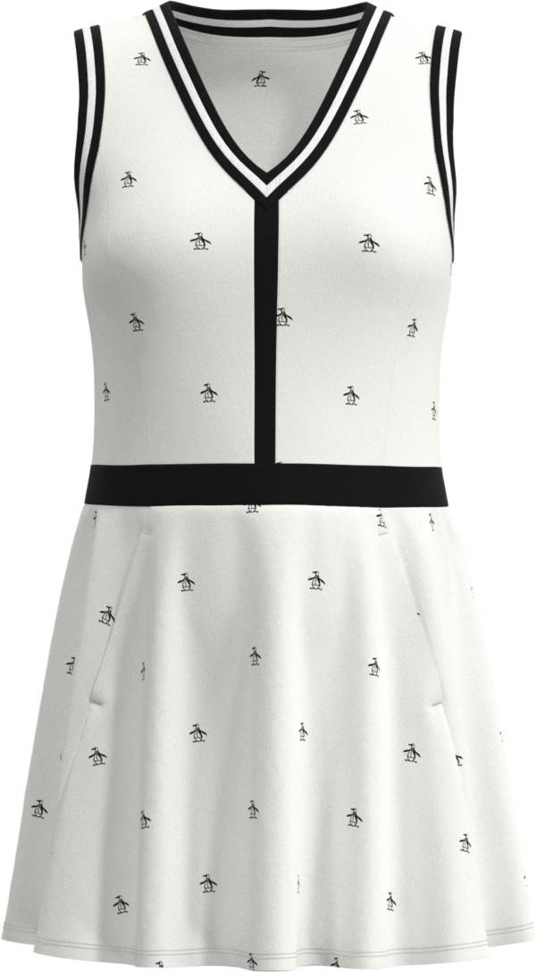 Original Penguin Women's V-Neck Allover Pete Print Sleeveless Tennis Dress product image