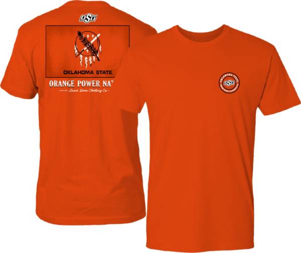 Great State Clothing Men's Oklahoma State Cowboys Orange Washed Flag T-Shirt product image