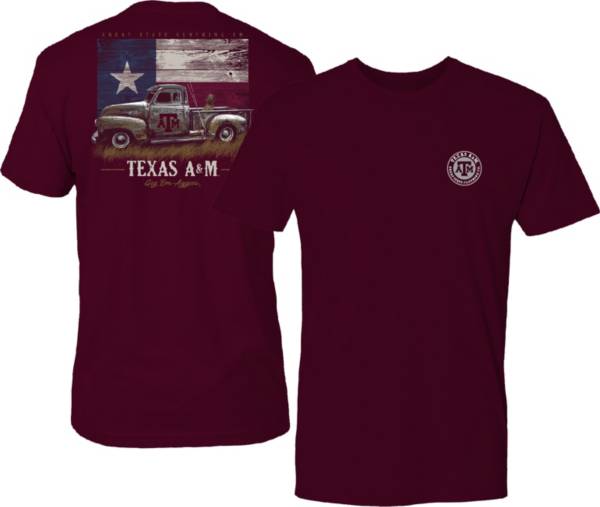 Great State Clothing Men's Texas A&M Aggies Maroon Vintage Truck T-Shirt