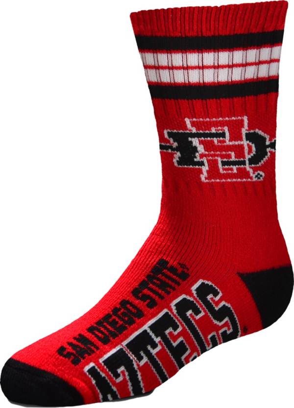 For Bare Feet Youth San Diego State Aztecs 4-Stripe Deuce Socks