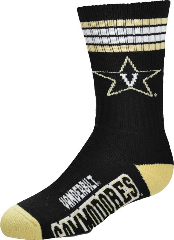 For Bare Feet Youth Vanderbilt Commodores 4-Stripe Deuce Socks