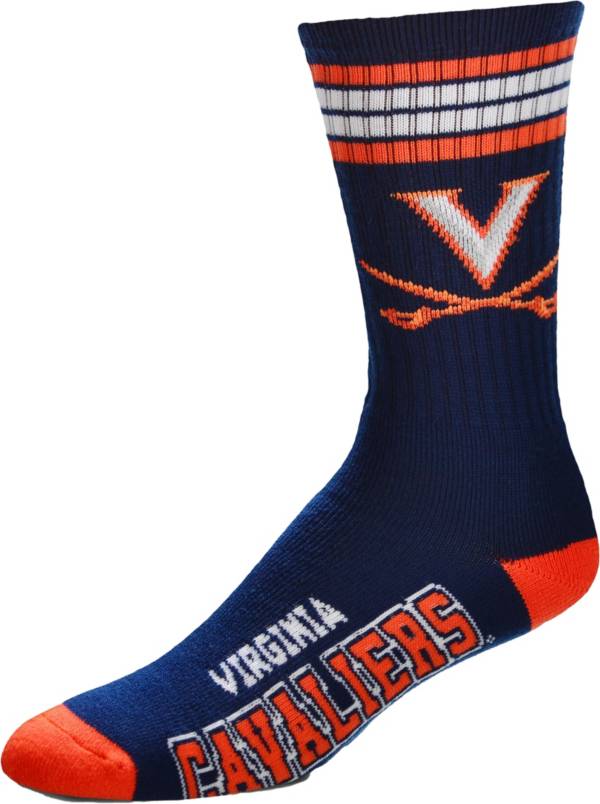 For Bare Feet Youth Virginia Cavaliers 4-Stripe Deuce Socks product image