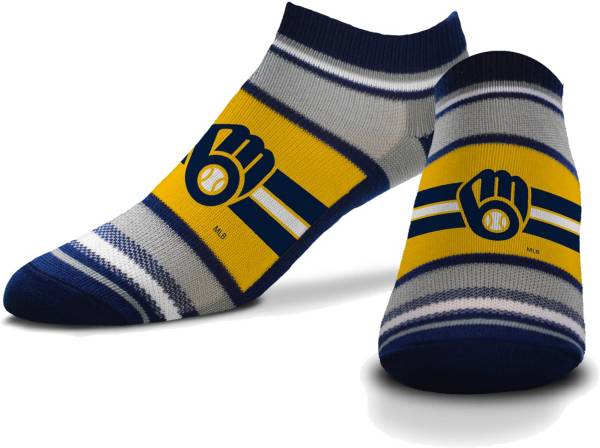 For Bare Feet Milwaukee Brewers Streak Socks