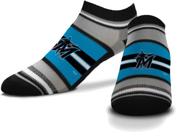 For Bare Feet Miami Marlins Streak Socks