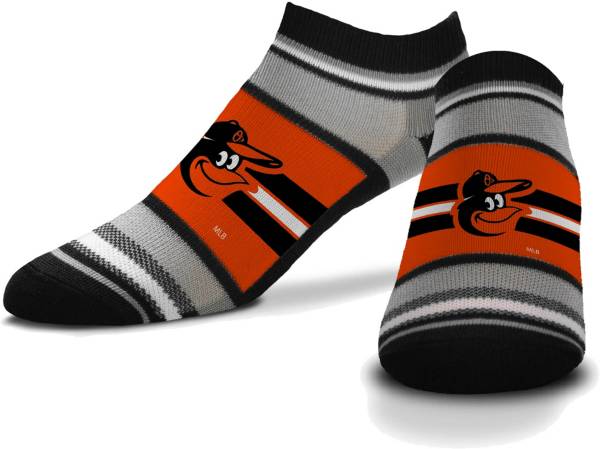 For Bare Feet Baltimore Orioles Streak Socks