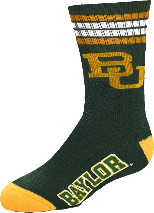 For Bare Feet Youth Baylor Bears 4-Stripe Deuce Socks