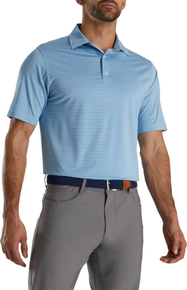 FootJoy Men's Lisle Classic Pencil Stripe Golf Polo