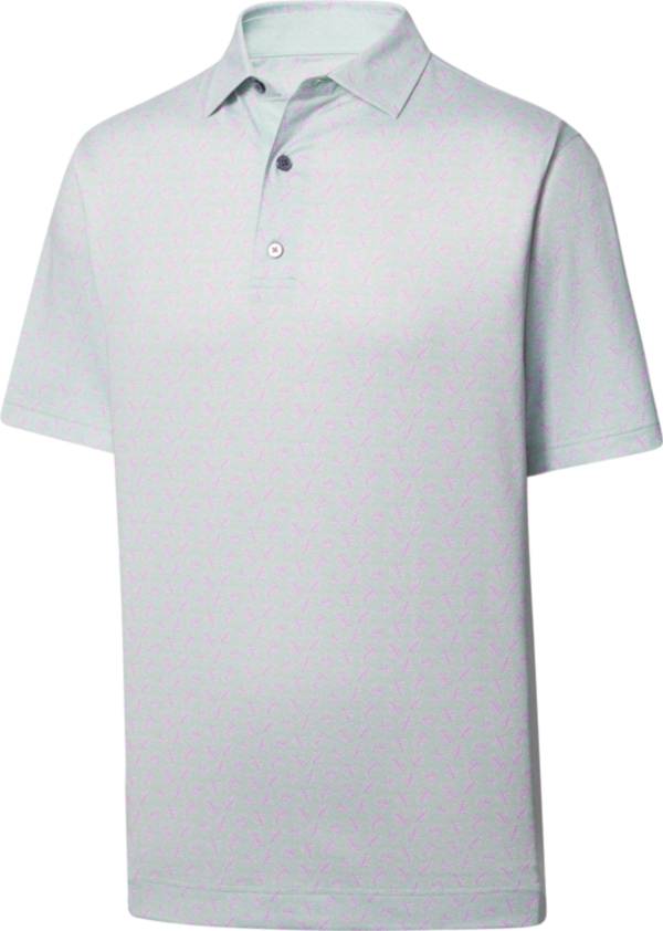 FootJoy Men's Shadow Palm Print Lisle Golf Polo