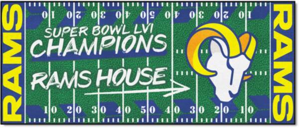 FANMATS 2021 Super Bowl LVI Champions Los Angeles Rams Football Field Runner Mat product image