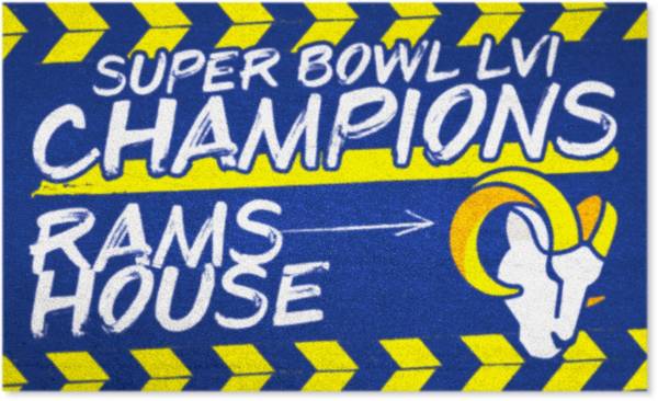 FANMATS 2021 Super Bowl LVI Champions Los Angeles Rams Plush Area Rug product image