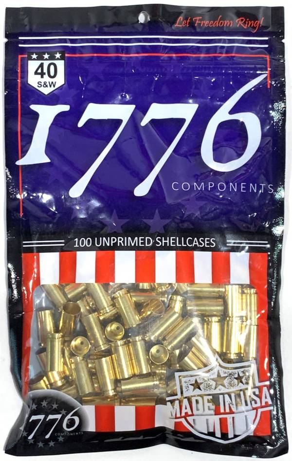 1776 Components .40 S&W Unprimed Shell Casings