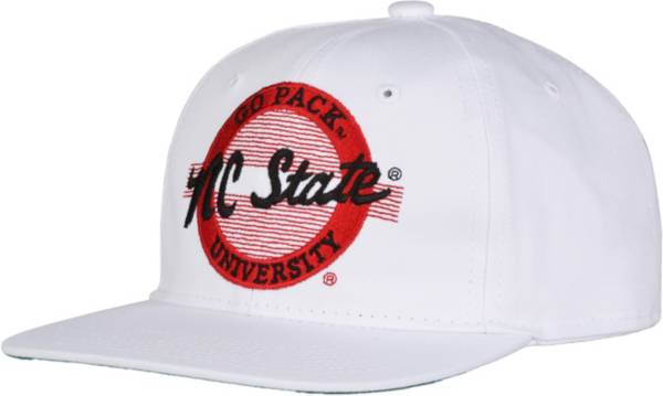 The Game Men's NC State Wolfpack White Circle Adjustable Hat