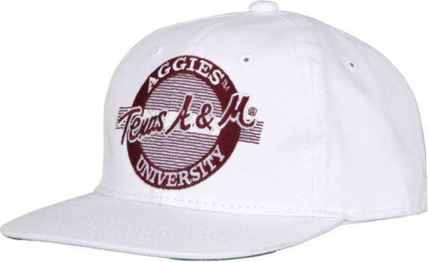 The Game Men's Texas A&M Aggies White Circle Adjustable Hat