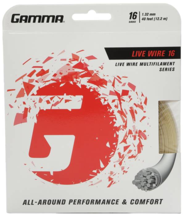 GAMMA Live Wire Tennis String - 16G