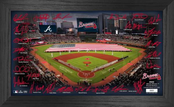 Highland Mint Atlanta Braves Signature Framed Field Print