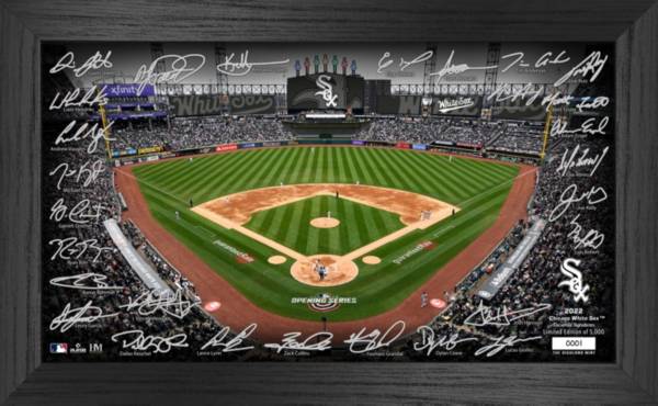 Highland Mint Chicago Cubs Signature Framed Field Print