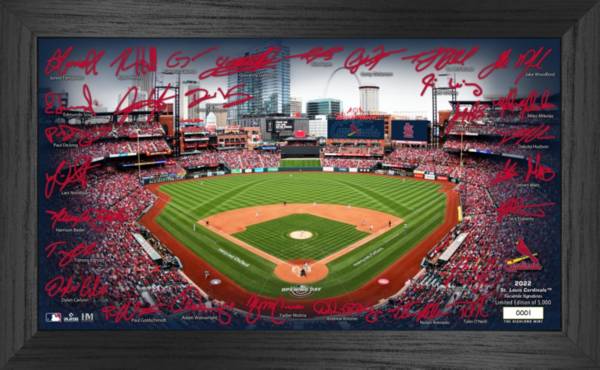 Highland Mint St. Louis Cardinals Signature Framed Field Print