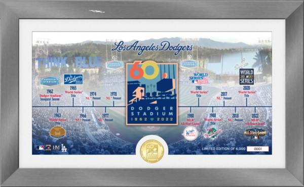 Highland Mint Los Angeles Dodgers 60th Anniversary Timeline Pano Bronze Coin Photo Mint