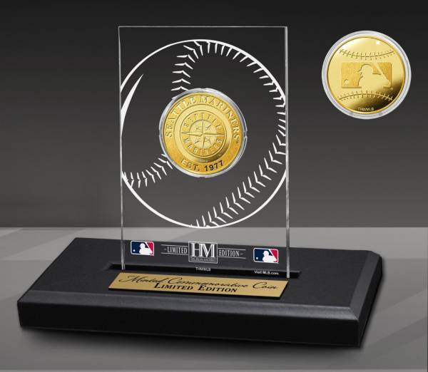 Highland Mint Seattle Mariners Acrylic Gold Coin