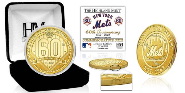 Highland Mint New York Mets 60th Anniversary Bronze Mint Coin