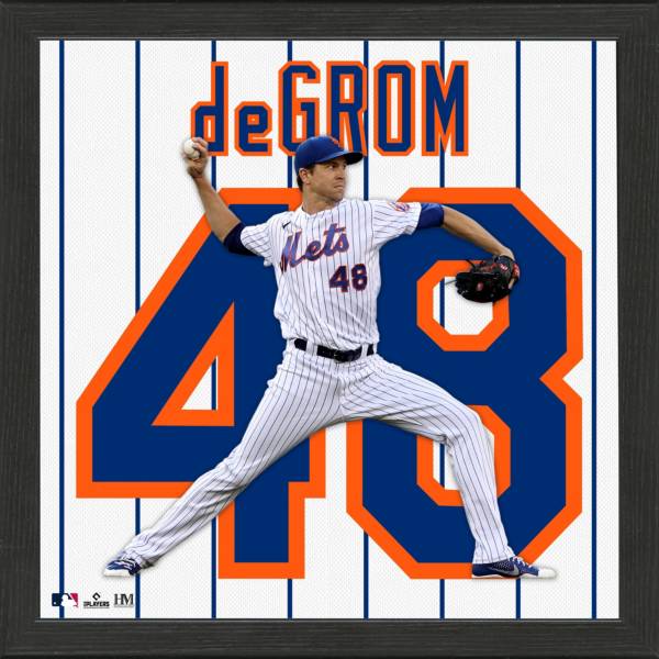 Highland Mint New York Mets Jacob deGrom Impact Jersey Framed Photo