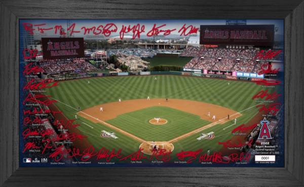 Highland Mint Los Angeles Angels Signature Framed Field Print