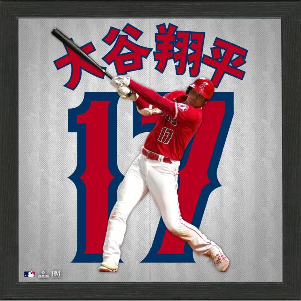 Highland Mint Los Angeles Angels Shohei Ohtani 'Kanji' Impact Jersey Frame