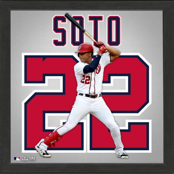 Highland Mint Washington Nationals Juan Soto Impact Jersey Framed Photo
