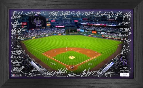 Highland Mint Colorado Rockies Signature Framed Field Print