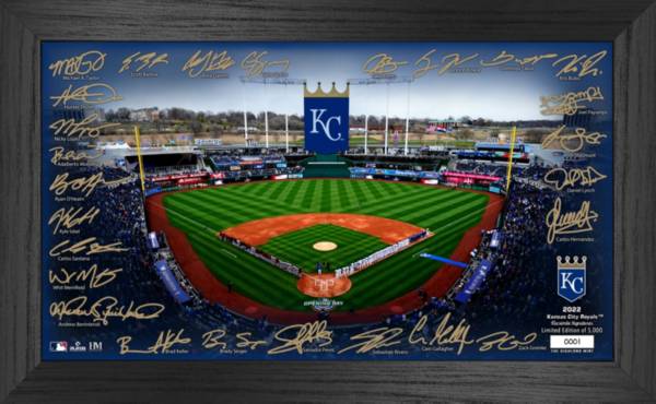 Highland Mint Kansas City Royals Signature Framed Field Print