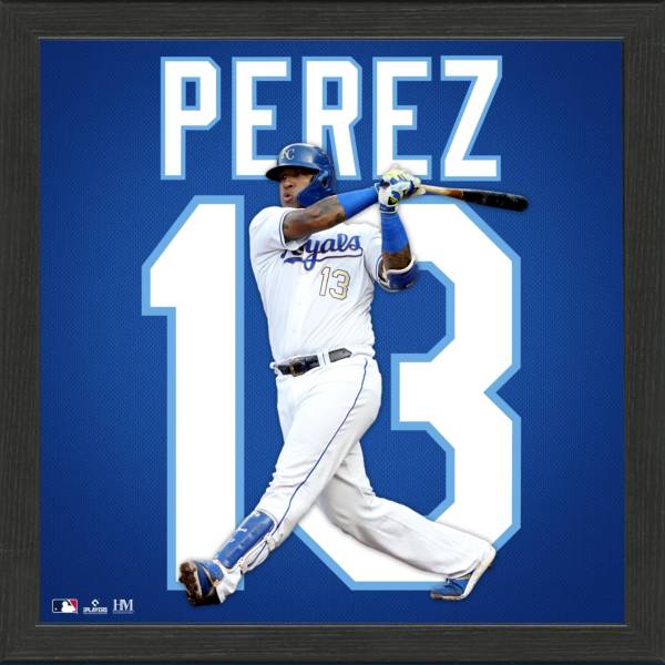 Highland Mint Kansas City Royals Salvador Pérez Impact Jersey Framed Photo