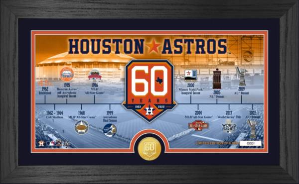 Highland Mint Houston Astros 60th Anniversary Timeline Pano Bronze Coin Photo Mint