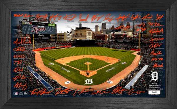 Highland Mint Detroit Tigers Signature Framed Field Print