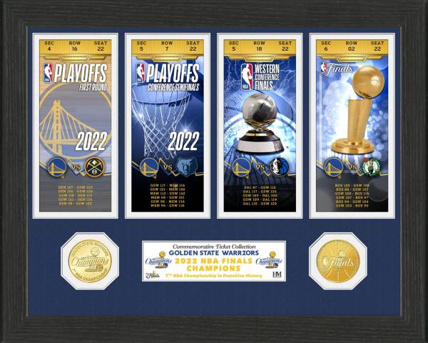 Highland Mint 2022 NBA Champions Golden State Warriors Ticket Collection