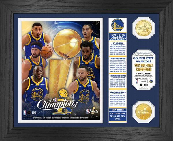 Highland Mint 2022 NBA Champions Golden State Warriors Banner Bronze Coin Photo Mint