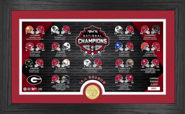 Highland Mint 2021 National Champions Georgia Bulldogs Panoramic Bronze ...