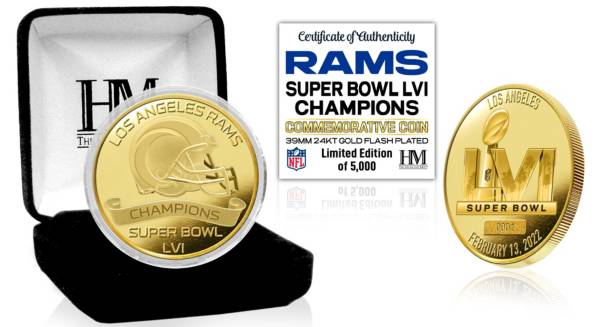Highland Mint 2021 Super Bowl LVI Champions Los Angeles Rams Gold Mint Coin product image