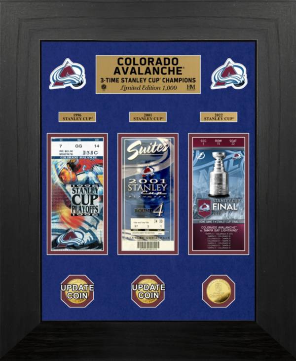 Highland Mint 2022 Stanley Cup Champions Colorado Avalanche 3x Champs Deluxe Ticket and Coin Collection product image