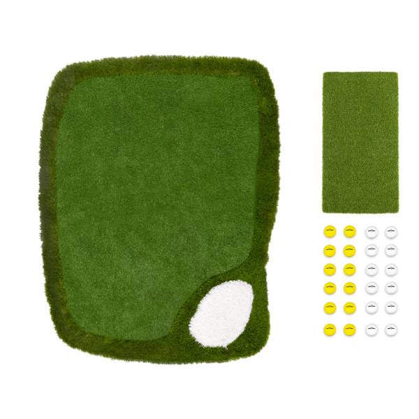 GoSports Splash Chip Pro 5' x 4' Floating Golf Green with 24 Floating Foam Balls and Hitting Mat