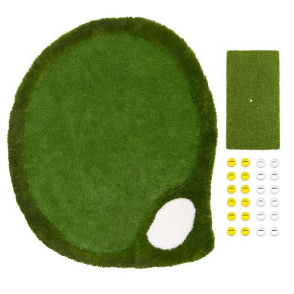 GoSports Splash Chip Pro 6' x 5' Floating Golf Green with 24 Foam Balls and Hitting Mat