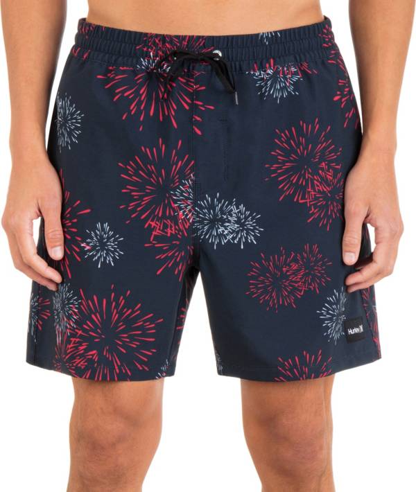 Hurley Men's Fireworks 17” Volley Swim Trunks