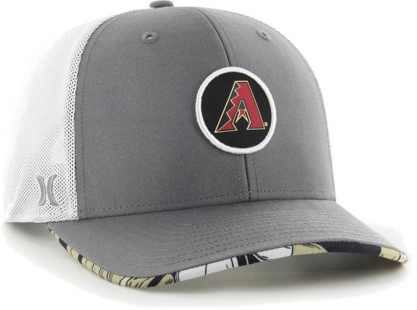 Hurley x '47 Men's Arizona Diamondbacks Dark Gray Paradise MVP Adjustable Hat