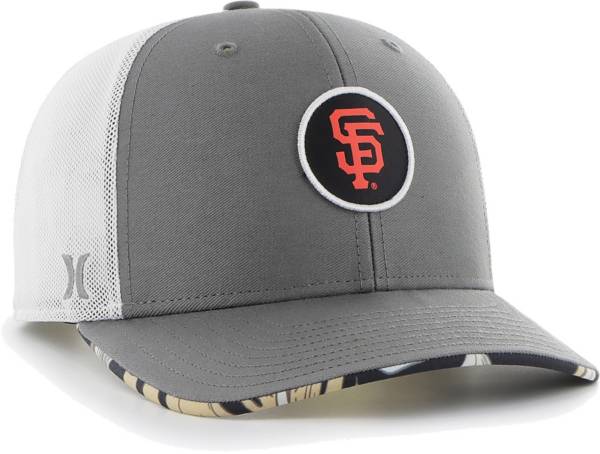 Hurley x '47 Men's San Francisco Giants Dark Gray Paradise MVP Adjustable Hat