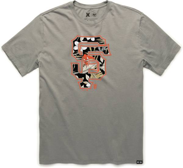 Hurley x '47 Men's San Francisco Giants Grey T-Shirt