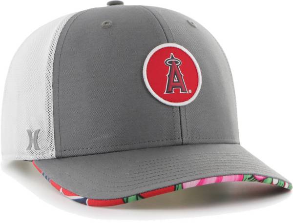 Hurley x '47 Men's Los Angeles Angels Dark Gray Paradise MVP Adjustable Hat