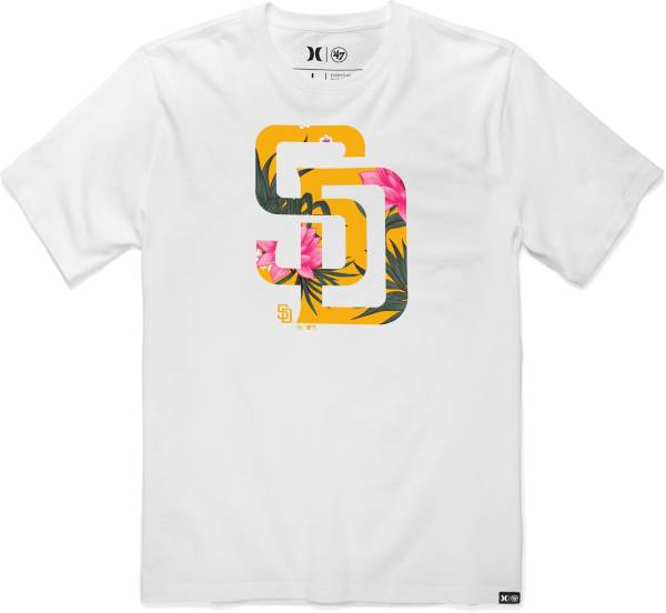 Hurley x '47 Men's San Diego Padres White T-Shirt