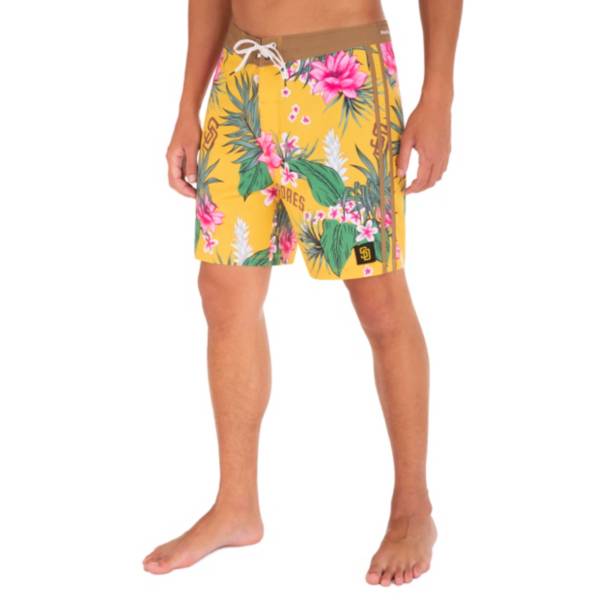 Hurley x '47 Men's San Diego Padres Yellow 20" Phantom Board Shorts