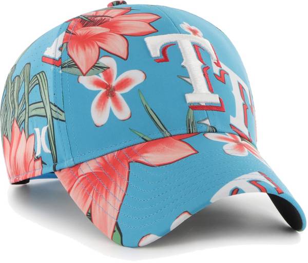 Hurley x '47 Men's Texas Rangers Blue Paradise MVP Adjustable Hat